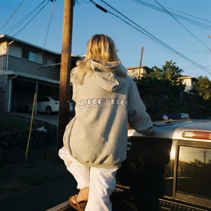 Surf Trip Vintage Plaid Hoodie